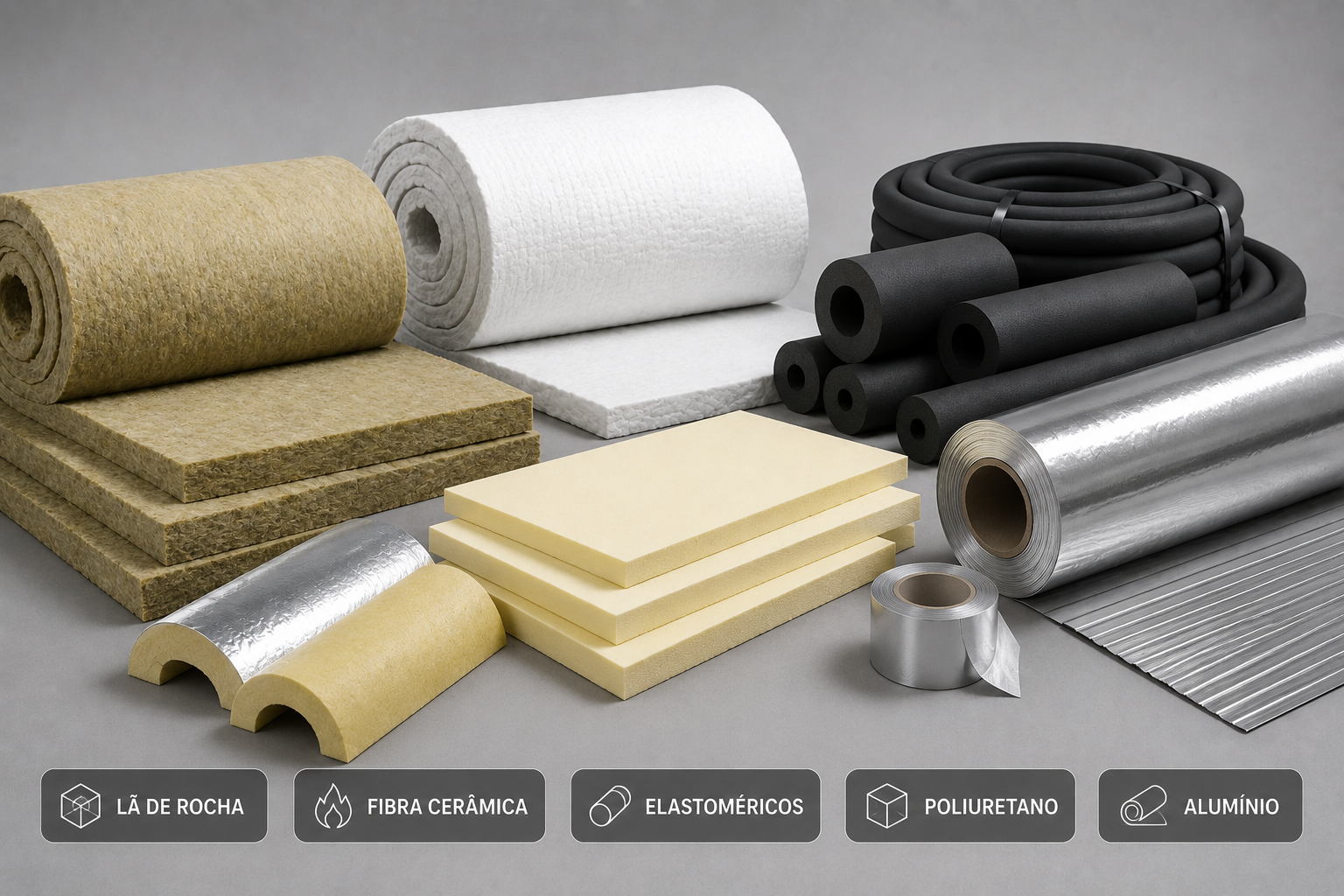 Linha de produtos para isolamento térmico industrial